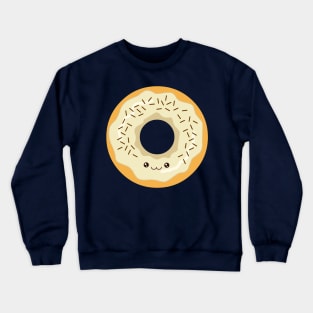 White Cream Donut Crewneck Sweatshirt